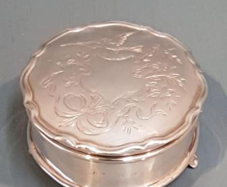 George V Silver Ring Box - Image 5