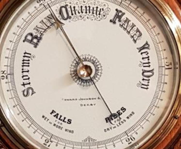 Victorian Oak Ships Barometer - Image 3