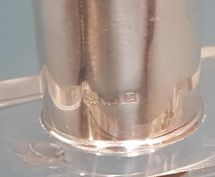 Engine Turned Pink Enamel and Silver Scent Bottle - Image 6