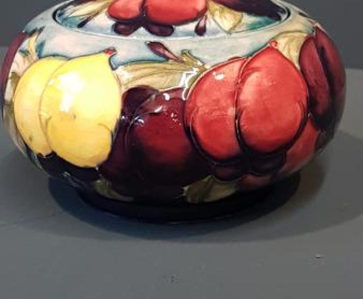 Moorcroft Wisteria Table Jar and Cover - Image 1