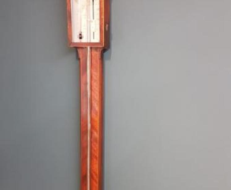 George III Mahogany Stick Barometer - Image 7