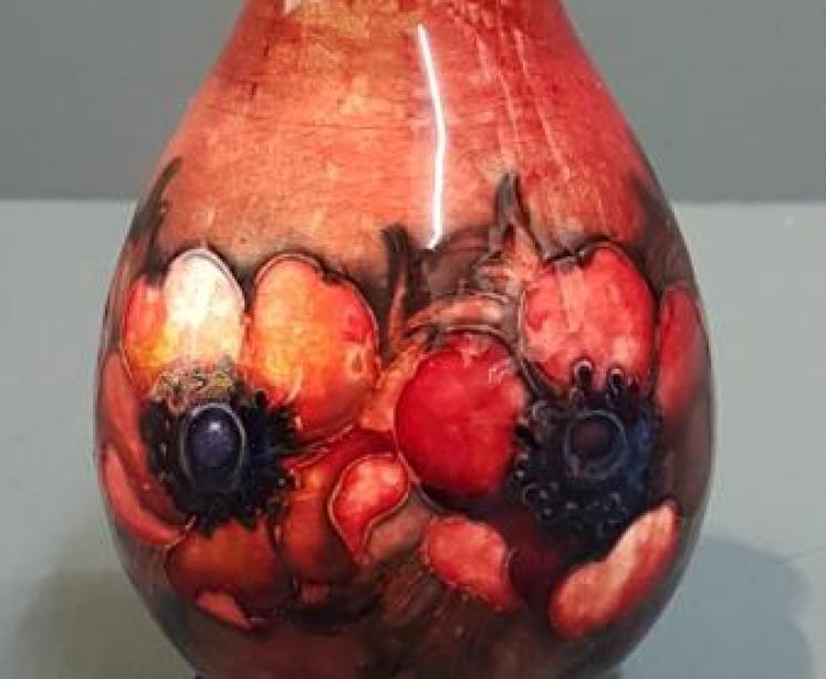 Moorcroft Anemone Flambe Vase - Image 1