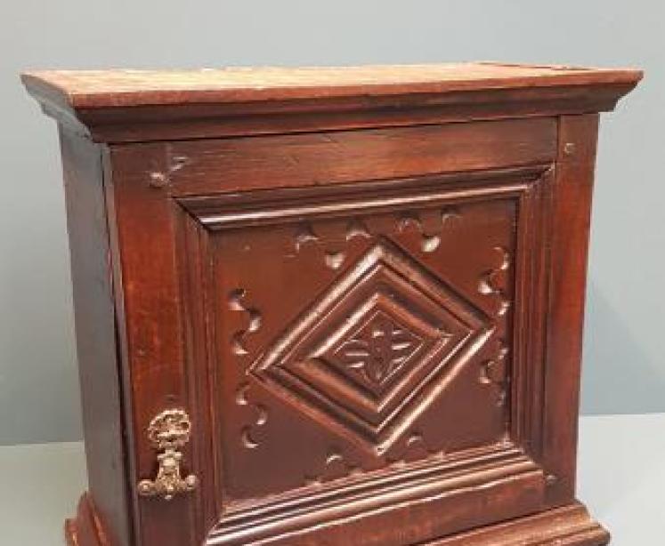 Charles II Oak Spice Cupboard - Image 7