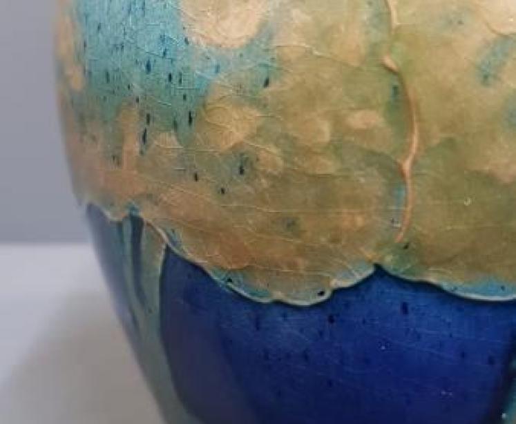 Moorcroft Moonlit Blue Pewter Top Biscuit Jar - Image 7