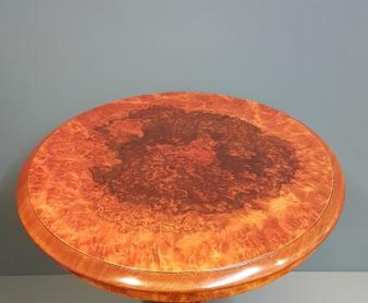 Victorian Burr Walnut Lamp Table - Image 6