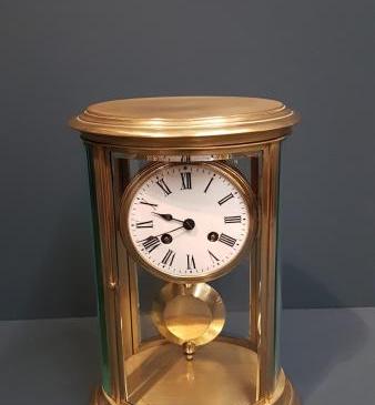 Victorian Oval Four Glass Clock