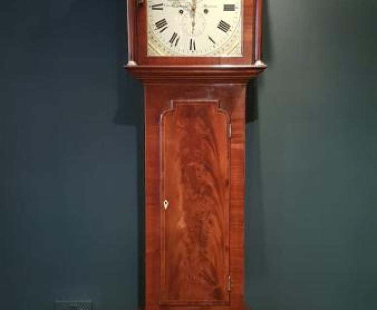 Small George III Scottish 8 Day Longcase Clock - Image 1
