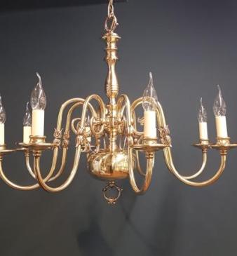 Edwardian 8 Arm Chandelier