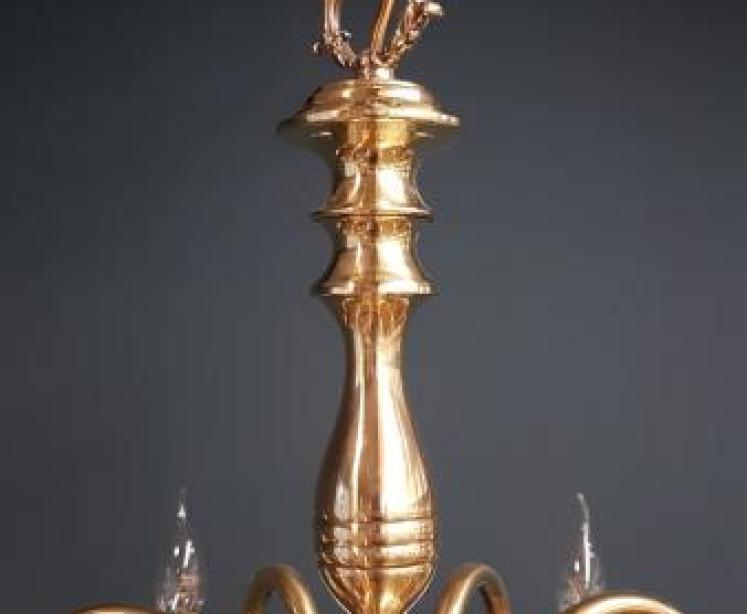 Edwardian 8 Arm Chandelier - Image 6
