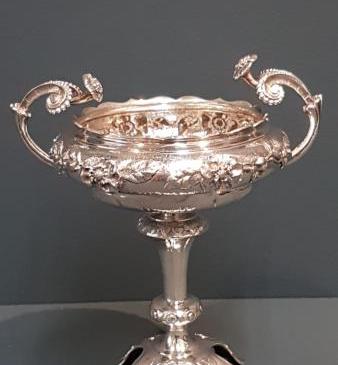Superb Edwardian Period Cast Silver Centre Piece