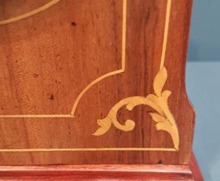 Fine Quality Edwardian Inlaid Mantel Clock - Image 6