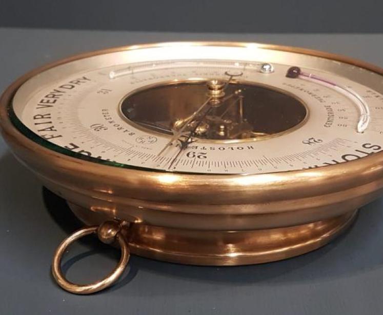 Twin Thermometer Skeletonised Marine Barometer - Image 3