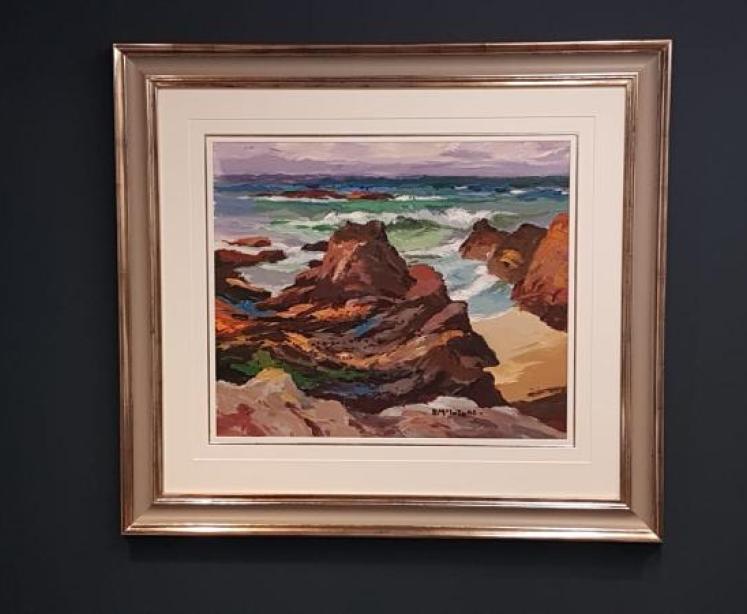 Large Acrylic on Board by Donald McIntyre - Image 1