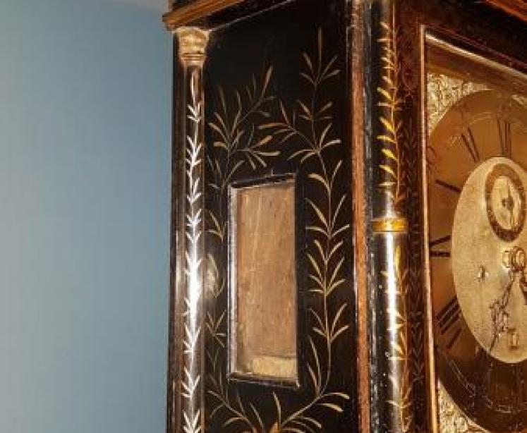 George III Chinoiserie Cased 8 Day Longcase Clock by Thomas Bullock - Image 3