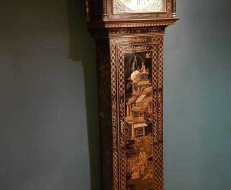 George III Chinoiserie Cased 8 Day Longcase Clock by Thomas Bullock - Image 7