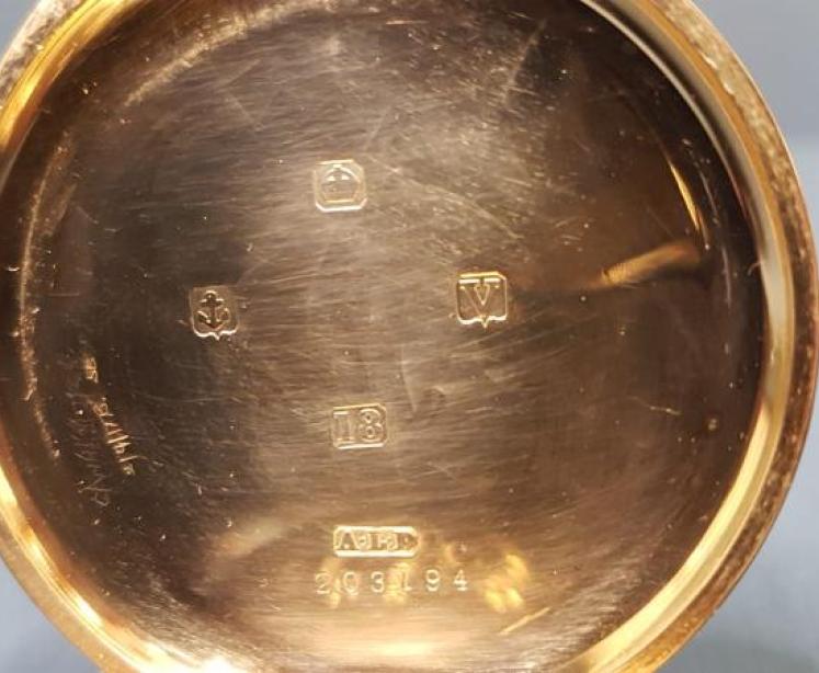 18ct Gold Hunter Pocket Watch by Benson - Image 6