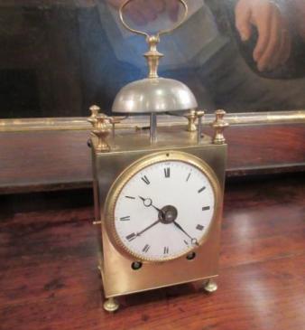 Rare Late 18th Century French 'Capucine' Alarm Clock