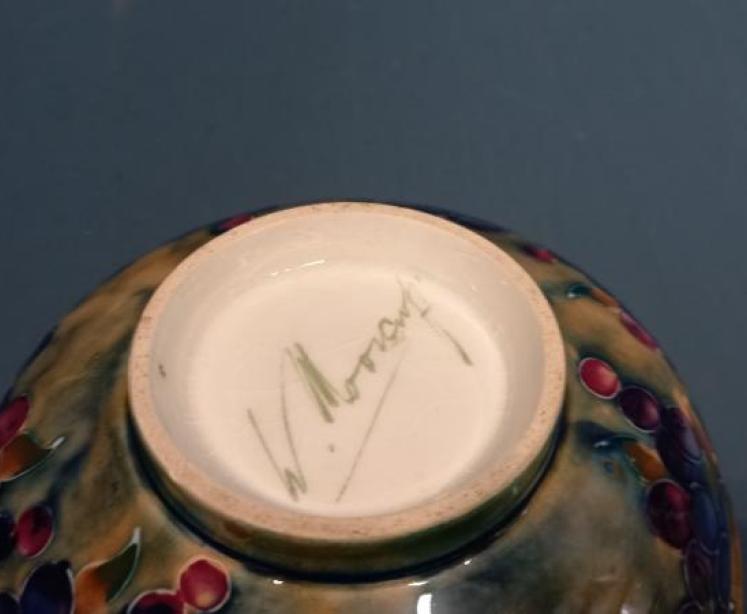 Early Moorcroft Pomegranate on Ochre Bowl - Image 5