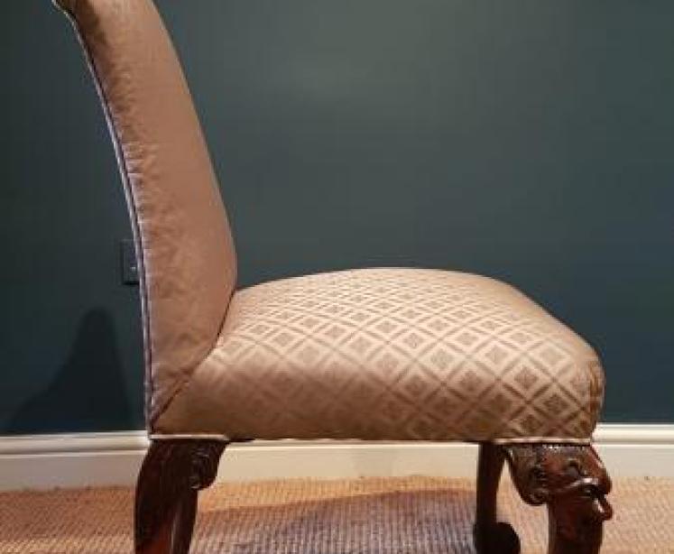 George III Red Walnut Irish Side Chair - Image 2