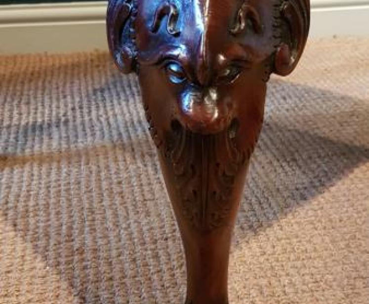 George III Red Walnut Irish Side Chair - Image 4