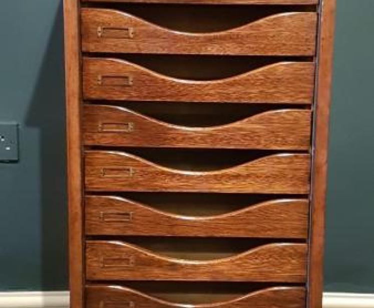 Edwardian Mahogany Filing Cabinet - Image 1
