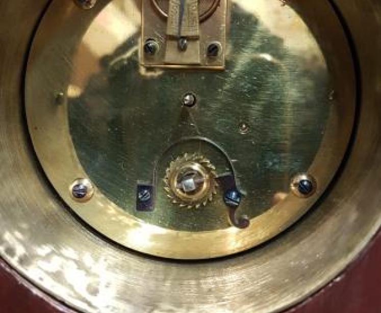 Fine Quality Art Nouveau Inlaid Mantel Clock - Image 6