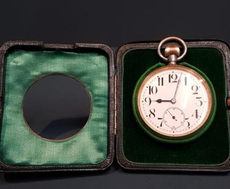 Edwardian Chester Silver Pocket Watch and Stand - Image 6