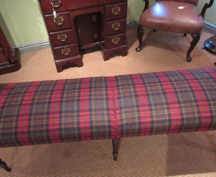 Regency Period Mahogany Framed Double Window Seat - Image 4