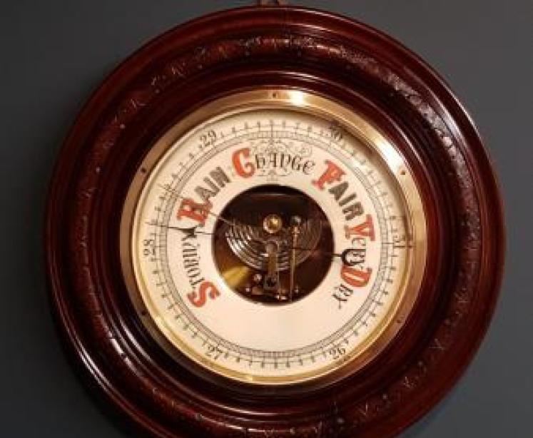 Large Aneroid Wheel Barometer - Image 1