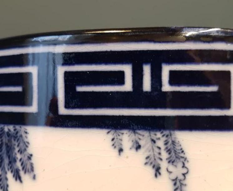 Mintons Blue and White Stick Stand - Image 7