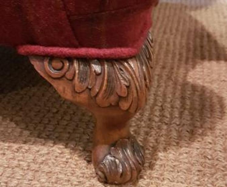 Superb Matching Pair of Edwardian Wing Back Arm Chairs - Image 7