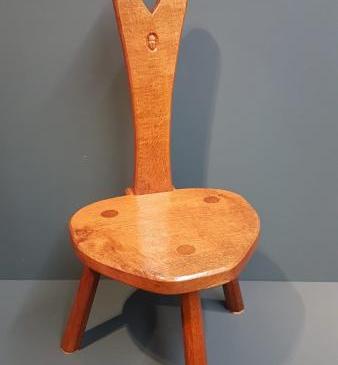 Alan Acorn Man Grainger Adzed Oak Stool