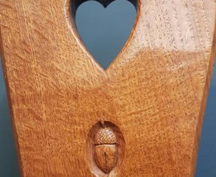 Alan Acorn Man Grainger Adzed Oak Stool - Image 6