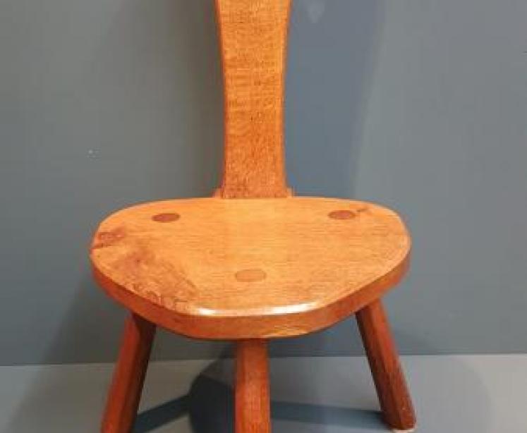 Alan Acorn Man Grainger Adzed Oak Stool - Image 7