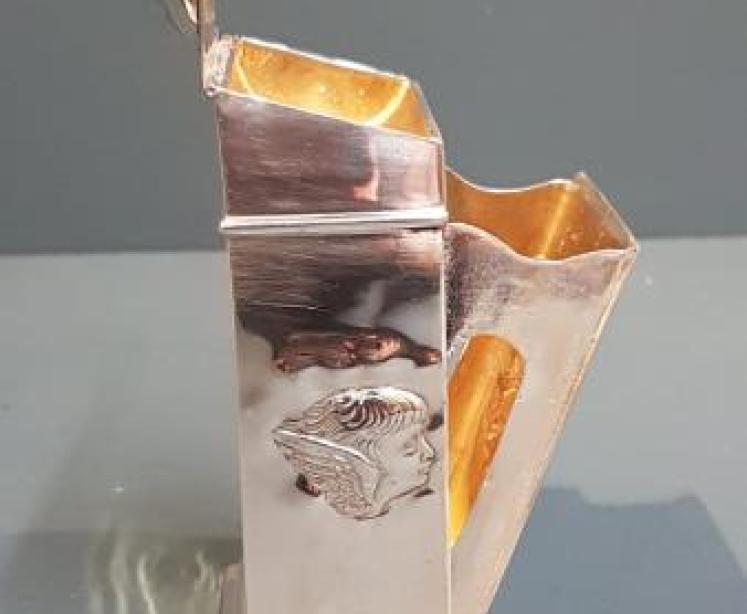 Unusual Edwardian Chester Silver Card and Stamp Box - Image 5