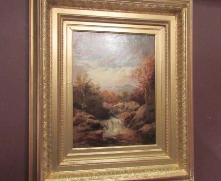 Fine 19th Century William Mellor Oil on Canvas  - Image 1