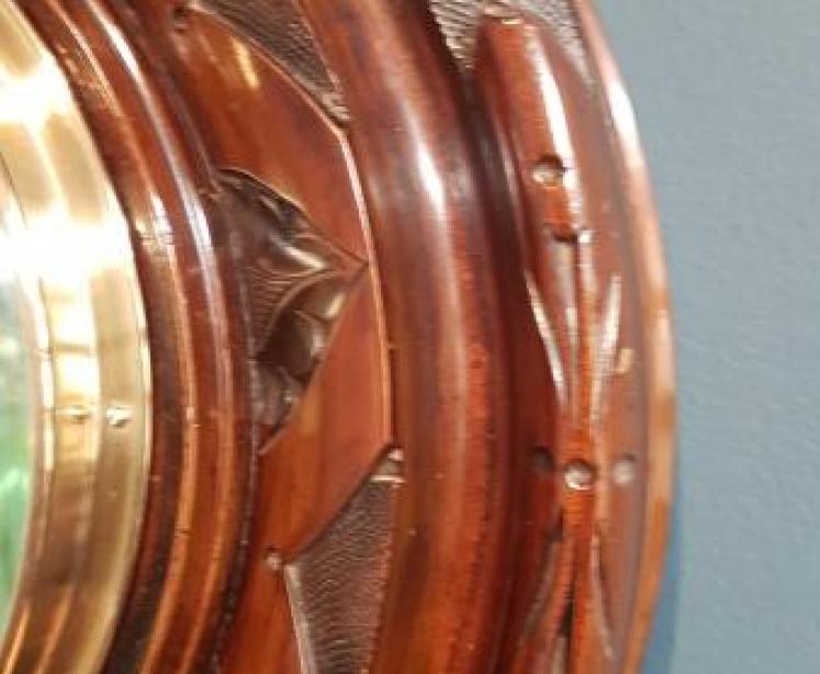 Victorian Walnut 12" Skeletonised Barometer - Image 6