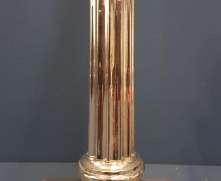 Edwardian Brass Table Lamp - Image 3