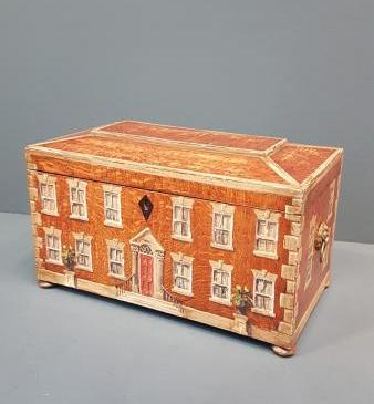 George III Oak Tea Caddy
