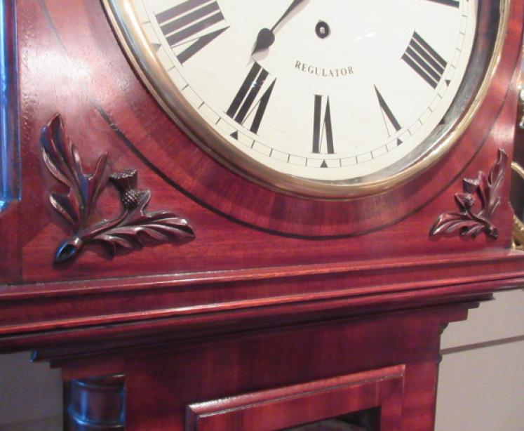 Fine William IV Period Flame Mahogany Regulator Clock - Image 4