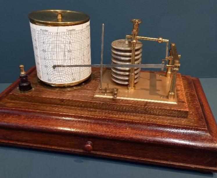 Mid Victorian Dolland of London Barograph - Image 2