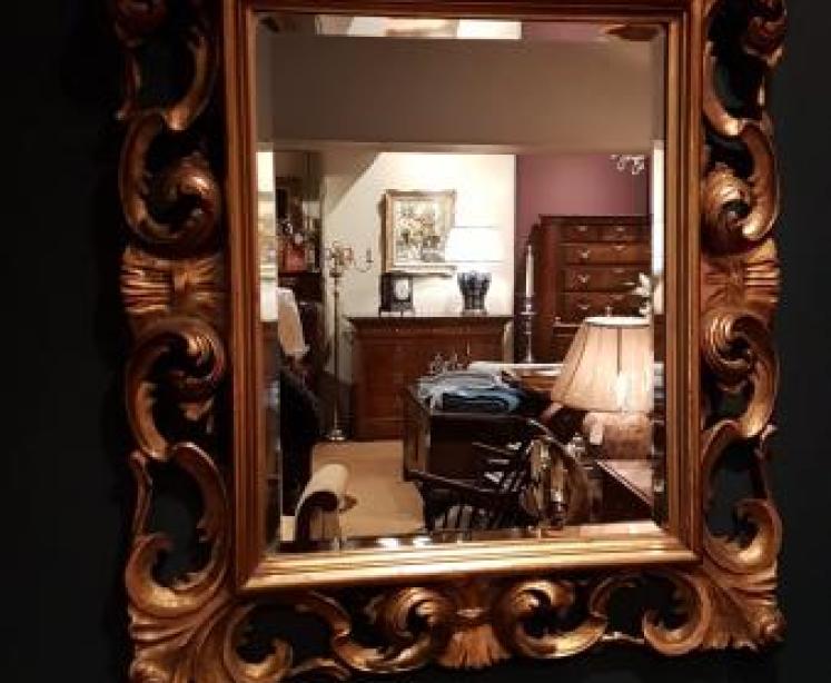 Late Victorian Timber Gilt Mirror - Image 1
