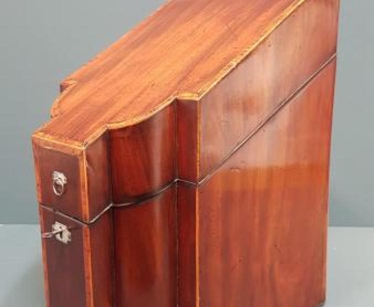 George III Mahogany Knife Box - Image 5