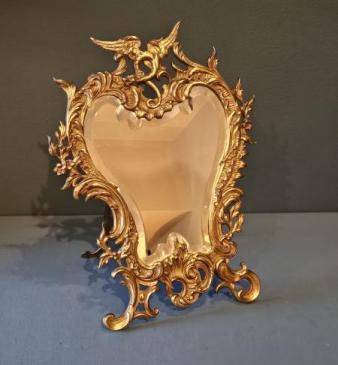 Superb Victorian Gilt Table Mirror