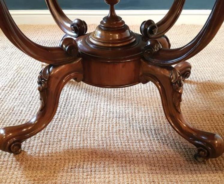 Wonderful Quality Victorian Burr Walnut Centre Table - Image 2