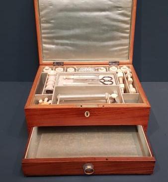 Fine Quality Victorian Satinwood Needlework Box