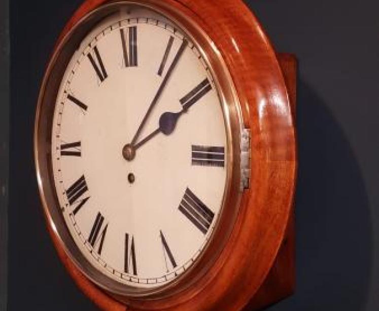 Victorian Walnut Cased Fusee Dial Clock - Image 6