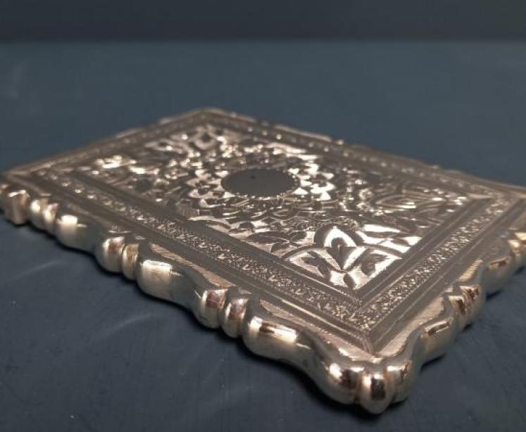Victorian Engraved Silver Card Case - Image 7