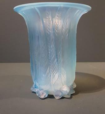 Rene Lalique Eucalyptus Flared Neck Vase