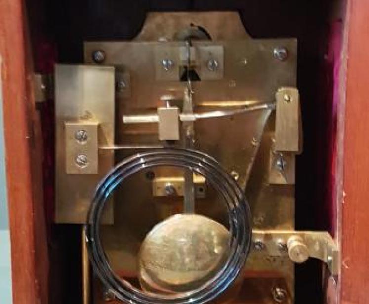 Late Victorian Mahogany Double Fusee Bracket Clock - Image 7